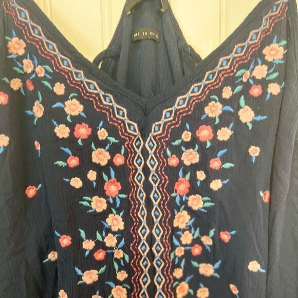 Miss Me Jeans Women's Lace Tank Top blue Size Large - Picture 8 of 16